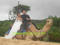 prewedding with camel in bali
