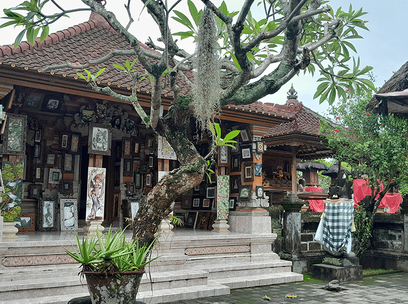 bali traditional house compund