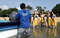 seawalker in sanur beach bali